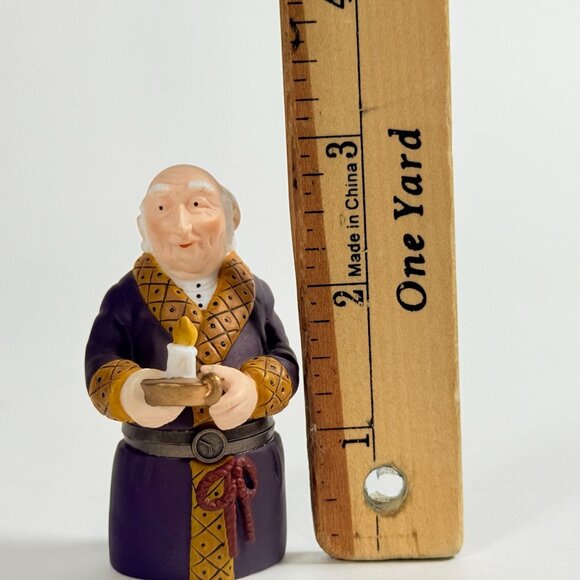 Heritage Village Collection Bah Humbug Porcelain Hinged Box 3" - Picture 5 of 6